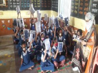 School stationery distributed to students-Chinchwadi gaon